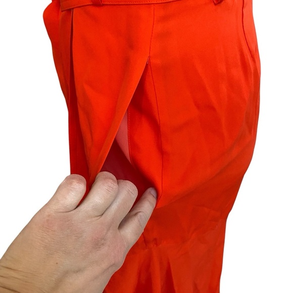 A.L.C. Claire Red Silk Wrap Handkerchief Midi Dress Size 2 NWT $575 - Picture 8 of 15